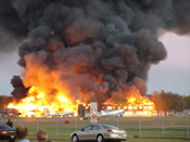 Yankee Air Museum Fire